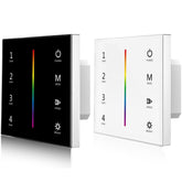 RGB 4 Zones RGB Slide Remote Control - Touch Glass Panel (100-240VAC Input)